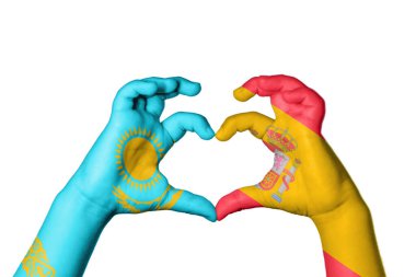 Kazakistan İspanya 'nın Kalbi, El hareketi kalp yapma, Kırpma Yolu