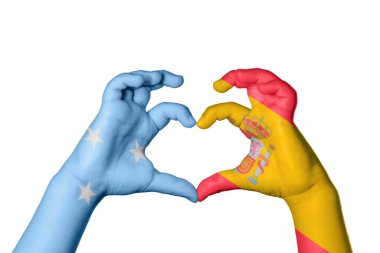 Mikronezya İspanya Kalbi, El hareketi kalp yapma, Kırpma Yolu