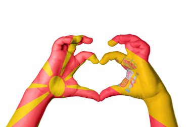 Kuzey Makedonya İspanya 'nın Kalbi, El hareketi, kalp yapma, Kırpma Yolu