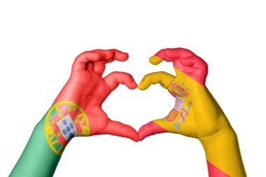 Portekiz İspanya Kalbi, El hareketi kalp yapma, Kırpma Yolu