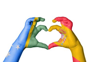 Solomon Adaları İspanya Kalbi, El hareketi kalp yapma, Kırpma Yolu