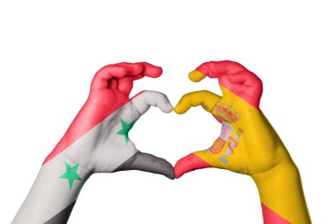 Suriye İspanya Kalbi, El hareketi kalp yapma, Kırpma Yolu