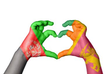 Afganistan Sri Lanka Kalbi, El hareketi kalp yapma, Kırpma Yolu