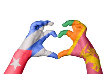 Küba Sri Lanka Kalbi, El hareketi kalp yapma, Kırpma Yolu