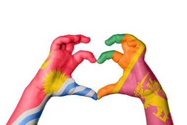 Kiribati Sri Lanka Kalbi, El hareketi kalp yapma, Kırpma Yolu