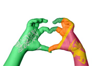 Suudi Arabistan Sri Lanka Kalbi, El hareketi kalp yapma, Kırpma Yolu