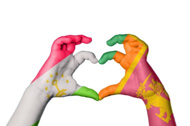 Tacikistan Sri Lanka Kalbi, El hareketi kalp yapma, Kırpma Yolu