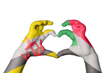 Brunei Sudan Heart, El hareketi kalp yapma, Kırpma Yolu