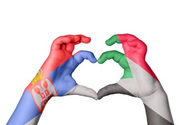 Sırbistan Sudan Kalbi ve El hareketi kalp yaptı, Kırpma Yolu