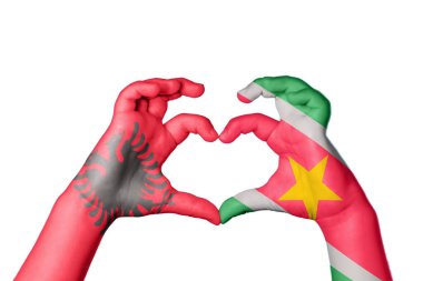 Arnavutluk Surinam Heart, Hand jest, kalp yapma, Kırpma Yolu