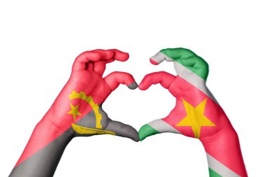 Angola Surinam Heart, El hareketi kalp yapma, Kırpma Yolu