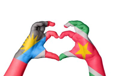 Antigua ve Barbuda Surinam Heart, El hareketi kalp yapma, Kırpma Yolu