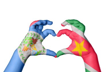 Belize Surinam Kalbi, El hareketi kalp yapma, Kırpma Yolu