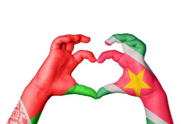 Belarus Surinam Heart, El hareketi kalp yapma, Kırpma Yolu