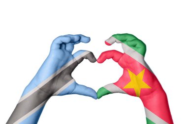 Botswana Surinam Heart, El hareketi kalp yapmak, Kırpma Yolu