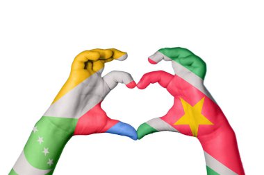 Comoros Suriname Heart, El hareketi kalp yapmak, Kırpma Yolu