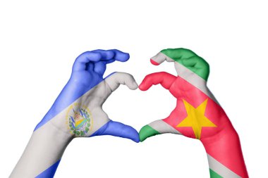 El Salvador Surinam Heart, El hareketi kalp yapmak, Kırpma Yolu