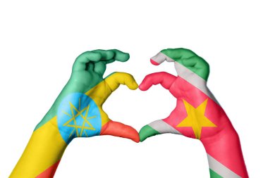 Etiyopya Surinam Heart, El hareketi kalp yapma, Kırpma Yolu