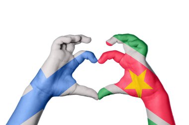 Finlandiya Surinam Heart, El hareketi kalp yapma, Kırpma Yolu