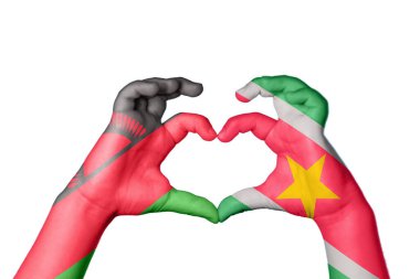 Malawi Surinam Heart, El hareketi kalp yapma, Kırpma Yolu