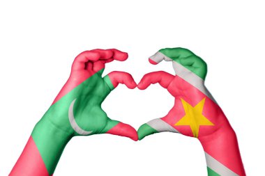 Maldivler Surinam Heart, El hareketi kalp yapma, Kırpma Yolu