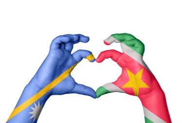 Nauru Suriname Heart, El hareketi kalp yapma, Kırpma Yolu