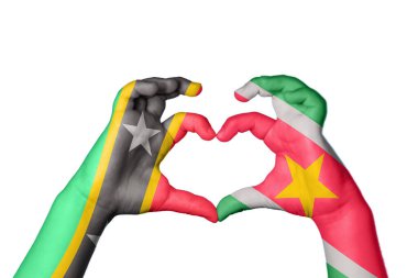 Saint Kitts ve Nevis Surinam Heart, El hareketi kalp yapma, Kırpma Yolu