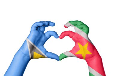 Aziz Lucia Surinam Kalbi, El hareketi kalp yapma, Kırpma Yolu