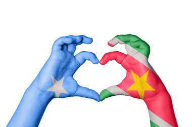 Somali Surinam Heart, El hareketi kalp yapma, Kırpma Yolu