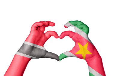 Trinidad ve Tobago Surinam Heart, El hareketi kalp yapma, Kırpma Yolu