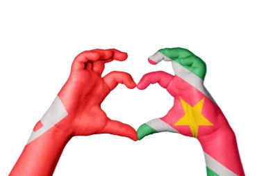 Tonga Surinam Heart, El hareketi kalp yapma, Kırpma Yolu