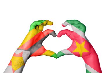 Zimbabwe Surinam Heart, El hareketi kalp yapma, Kırpma Yolu