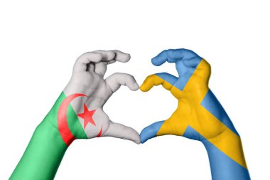 Cezayir İsveç Kalbi, El hareketi kalp yapma, Kırpma Yolu