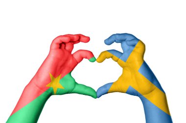 Burkina Faso İsveç Kalbi, El hareketi kalp yapma, Kırpma Yolu