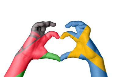 Malawi İsveç Kalbi, El hareketi kalp yapma, Kırpma Yolu