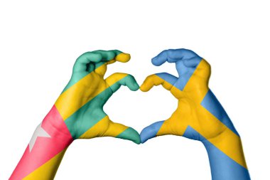 Togo İsveç Kalbi, El hareketi kalp yapma, Kırpma Yolu