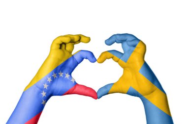 Venezuela İsveç Kalbi, El hareketi kalp yapma, Kırpma Yolu