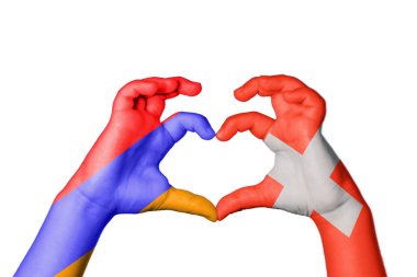 Ermenistan İsviçre Kalbi, El hareketi kalp yapma, Kırpma Yolu