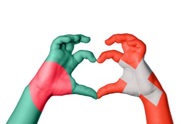 Bangladeş İsviçre Kalbi, El hareketi kalp yapma, Kırpma Yolu