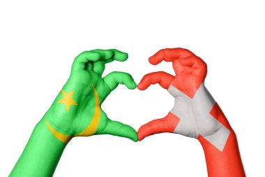 Moritanya İsviçre Kalbi, El hareketi kalp yapma, Kırpma Yolu