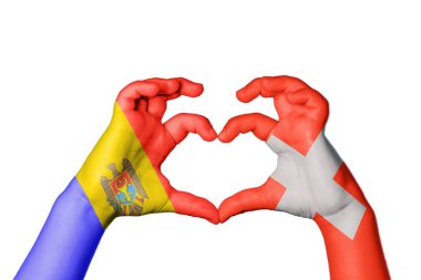 Moldova İsviçre Kalbi, El hareketi kalp yapma, Kırpma Yolu