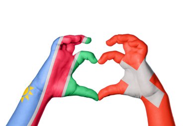 Namibya İsviçre Kalbi, El hareketi kalp yapma, Kırpma Yolu