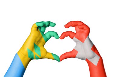 Saint Vincent ve Grenadines İsviçre Kalbi, El hareketi kalp yapma, Kırpma Yolu