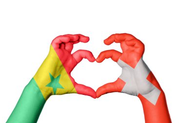 Senegal İsviçre Kalbi, El hareketi kalp yapma, Kırpma Yolu