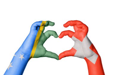 Solomon Adaları İsviçre Kalbi, El hareketi kalp yapma, Kırpma Yolu