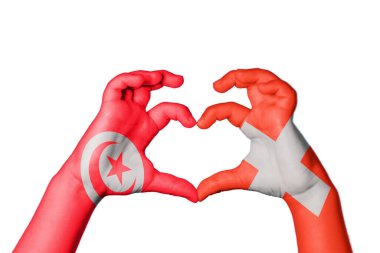 Tunus İsviçre Kalbi, El hareketi kalp yapma, Kırpma Yolu