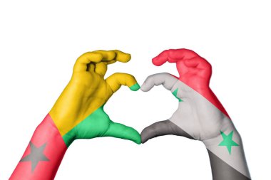 Gine Bissau Suriye Kalbi, El hareketi kalp yapma, Kırpma Yolu