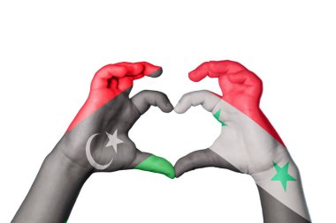 Libya Suriye Kalbi, El hareketi, kalp yapma, Kırpma Yolu