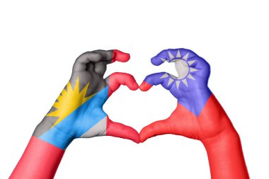 Antigua ve Barbuda Tayvan Kalbi, El hareketi kalp yapma, Kırpma Yolu