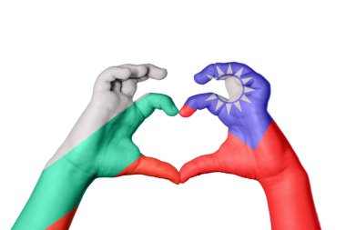 Bulgaristan 'ın Tayvan Kalbi ve El hareketi kalp yaptı, Kırpma Yolu